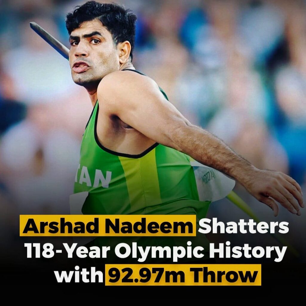 All eyes on Arshad Nadeem: Olympic Javelin Champion 2024